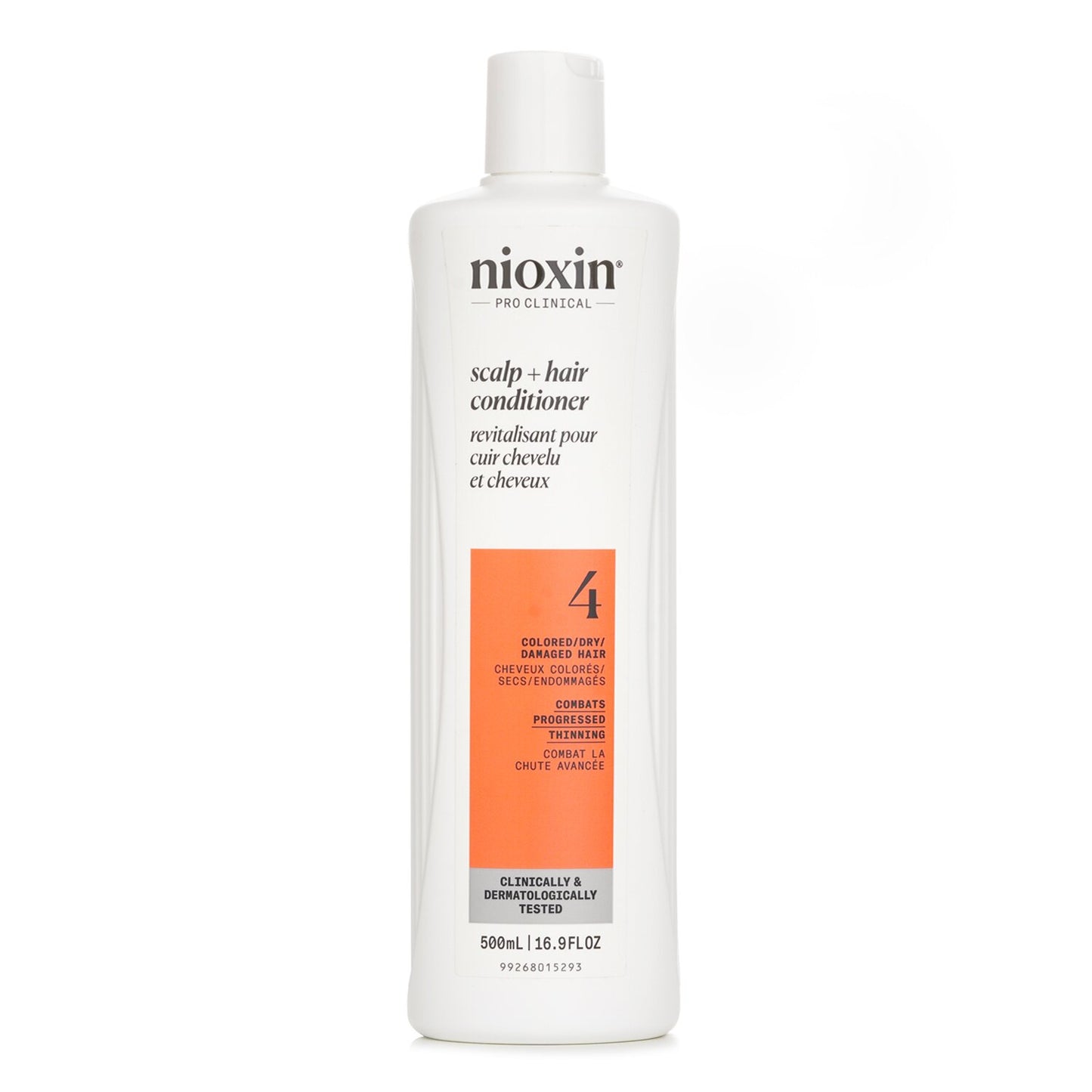 Nioxin Density System 4 Scalp + Hair Conditioner (Colored Hair, Progressed Thinning, Color Safe) 500ml/16.9oz