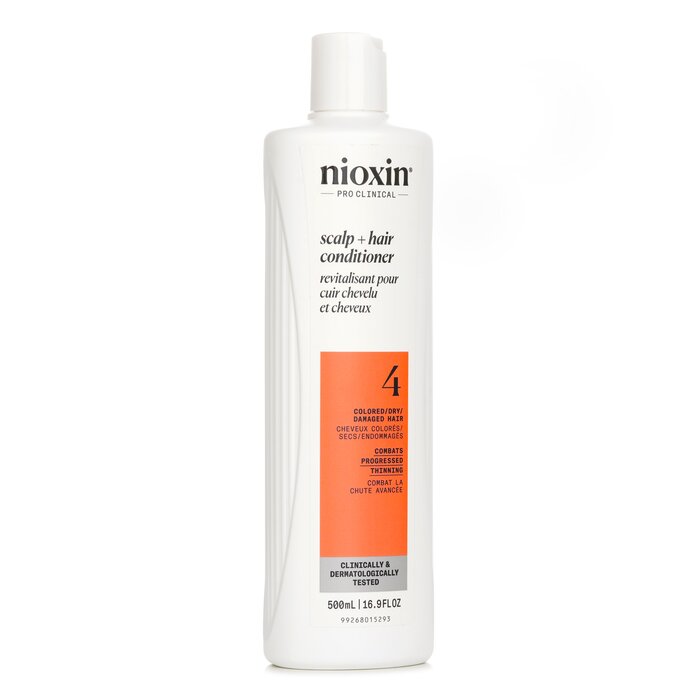 Nioxin Density System 4 Scalp + Hair Conditioner (Colored Hair, Progressed Thinning, Color Safe) 500ml/16.9oz