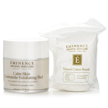 Eminence Calm Skin Chamomile Exfoliating Peel (with 35 Dual-Textured Cotton Rounds)