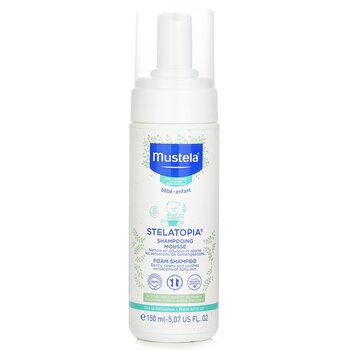 Mustela Stelatopia Foam Shampoo (Gently Cleans and Soothes Sensations of Itchy Skin)