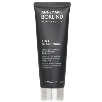 Annemarie Borlind 2 In 1 Black Mask - Intensive Care Mask For Combination Skin with Large Pores