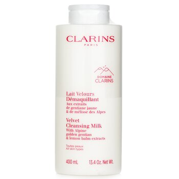 Clarins Velvet Cleansing Milk with Alpine Golden Gentian & Lemon Balm Extracts (Random Packaging)