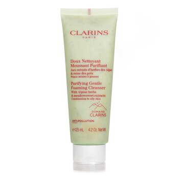Clarins Purifying Gentle Foaming Cleanser with Alpine Herbs & Meadowsweet Extracts - Combination to Oily Skin