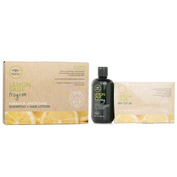 Paul Mitchell Tea Tree Lemon Sage Program Set: Shampoo 300ml + Hair Lotion 12x6ml