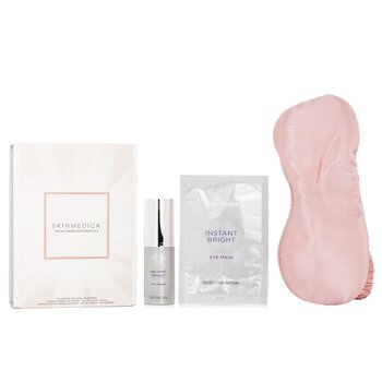 Skin Medica Instant Bright Eye Essentials Set: Instant Bright Eye Cream 14.2g + Instant Bright Eye Masks 6x2.34g + Sleep Mask 1pc