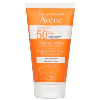Avene Very High Protection Fragrance-Free Cream SPF50+ - For Dry Sensitive Skin