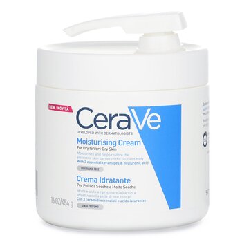 CeraVe Moisturising Cream For Dry to Very Dry Skin (With Pump)(Random Packaging)