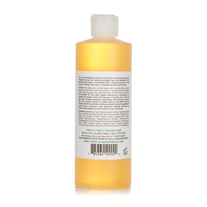 Mario Badescu A.H.A. Botanical Body Soap - For All Skin Types 472ml/16oz