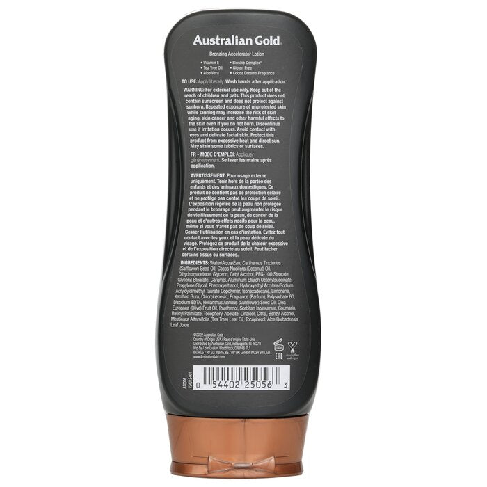Australian Gold Dark Tanning Accelerator Lotion With Bronzers 237ml/8oz