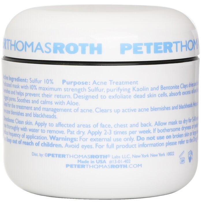Peter Thomas Roth Therapeutic Sulfur Masque - Acne Treatment 149g/5oz