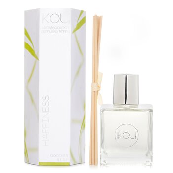 iKOU Aromacology Diffuser Reeds - Happiness (Coconut & Lime - 9 months supply)