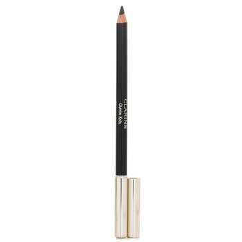 Clarins Long Lasting Eye Pencil with Brush - # 01 Carbon Black (With Sharpener)