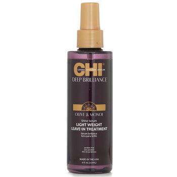 CHI Deep Brilliance Olive & Monoi Shine Serum Light Weight Leave-In Treatment