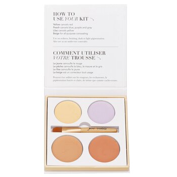 Jane Iredale Corrective Colors Kit (4x Concealer + 1x Applicator)