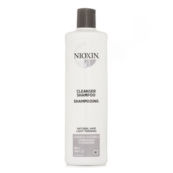 Nioxin Derma Purifying System 1 Cleanser Shampoo (Natural Hair, Light Thinning)(Random Packaging)
