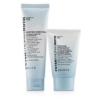 Peter Thomas Roth Hyaluronic Happy Hour 2-Piece Kit: 1x Cleanser 30ml + 1x Moisturizer 20ml