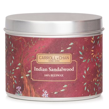 Carroll & Chan 100% Beeswax Tin Candle - Indian Sandalwood