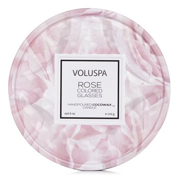 Voluspa 2 Wick Tin Candle - Rose Colored Glasses