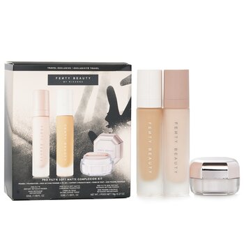 Fenty Beauty by Rihanna Pro FiltR Soft Matte Complexion Kit: Foundation 32ml + Primer 32ml + Instant Retouch Setting Powder 7.8g - #190