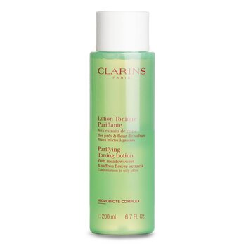 Clarins Purifying Toning Lotion with Meadowsweet & Saffron Flower Extracts - Combination to Oily Skin