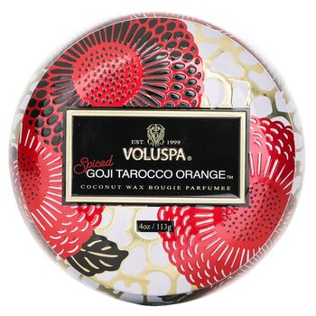 Voluspa Mini Tin Candle - Spiced Goji Tarocco Orange