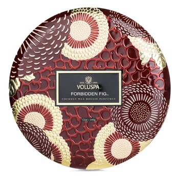 Voluspa 3 Wick Decorative Tin Candle - Forbidden Fig