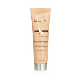 Kerastase Curl Manifesto Creme De Jour Fondamentale Hair Cream Daily Moisturizing Frizz-Reducing Leave-in Treatment - For Curly Hair