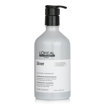 Professionnel Serie Expert - Silver Violet Dyes + Magnesium Neutralising and Brightening Shampoo (For Grey and White Hair)