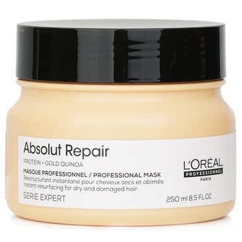 LOreal Professionnel Serie Expert - Absolut Repair Gold Quinoa + Protein Instant Resurfacing Mask (For Dry and Damaged Hair)