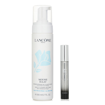 Lancome Lancome Mousse Eclat Express Clarifying Self-Foaming Cleanser 200ml X Ottie Platinum Aura Roll Up Eye Cream 15ml