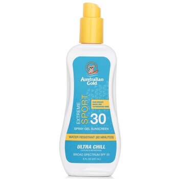 Australian Gold Extreme Sport Spray Gel with Ultra Chill SPF 30(Exp Date:31/12/2025)